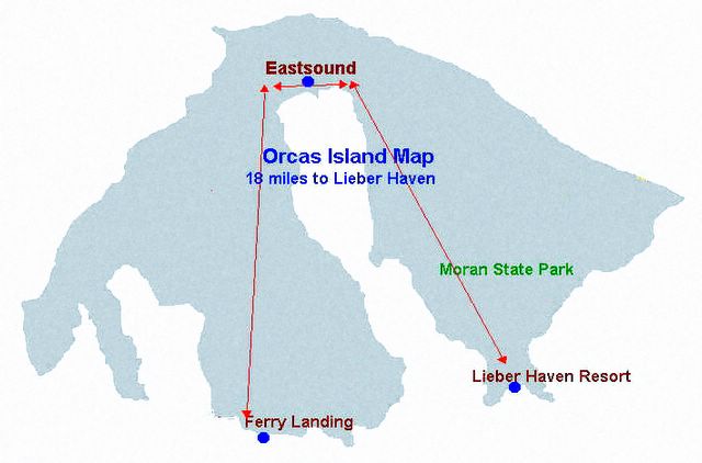 Orcas Island Map